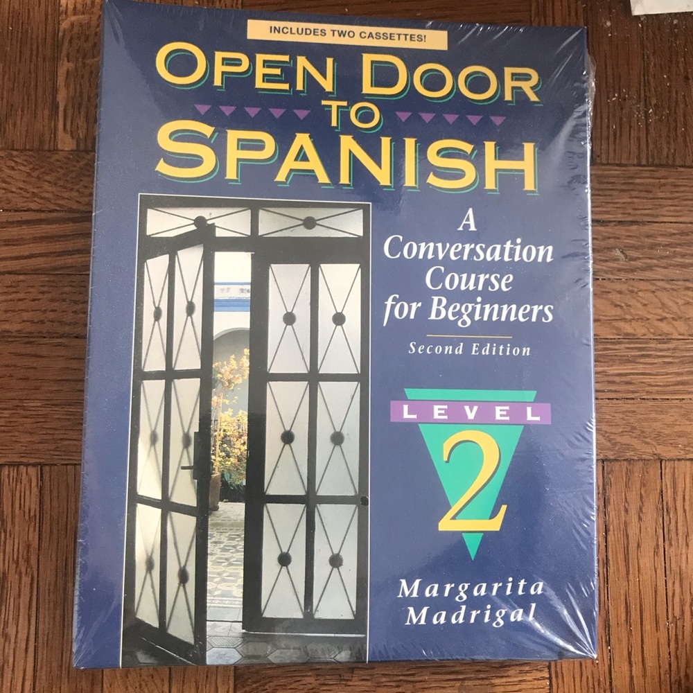 2 books Open Door to Spanish Level 1 and Level 2